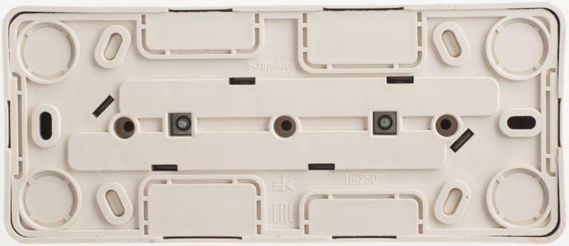 Розетка 3-м ОП Этюд 16А IP20 250В без заземл. без защ. шторок сосна SE PA16-009D