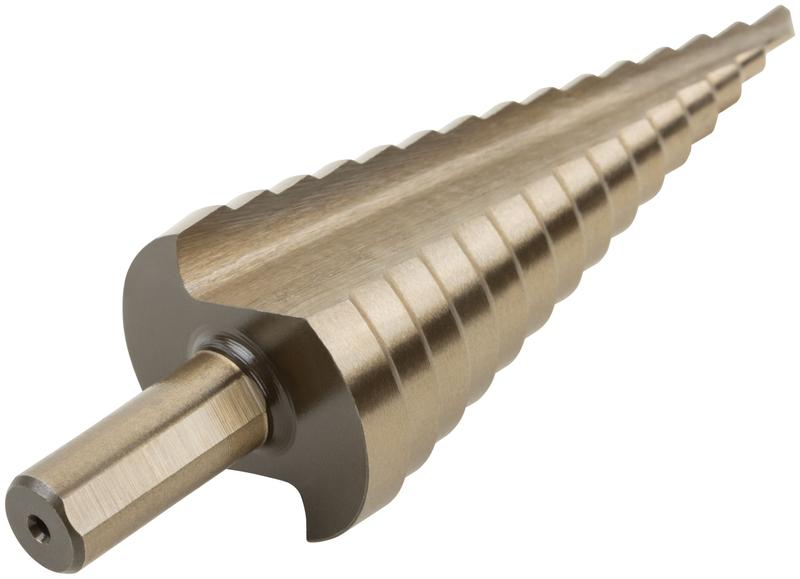 Сверло ступенчатое HSS Co5% (Р6М5К5) пометаллу 15 ступеней 4-32мм FIT 36389