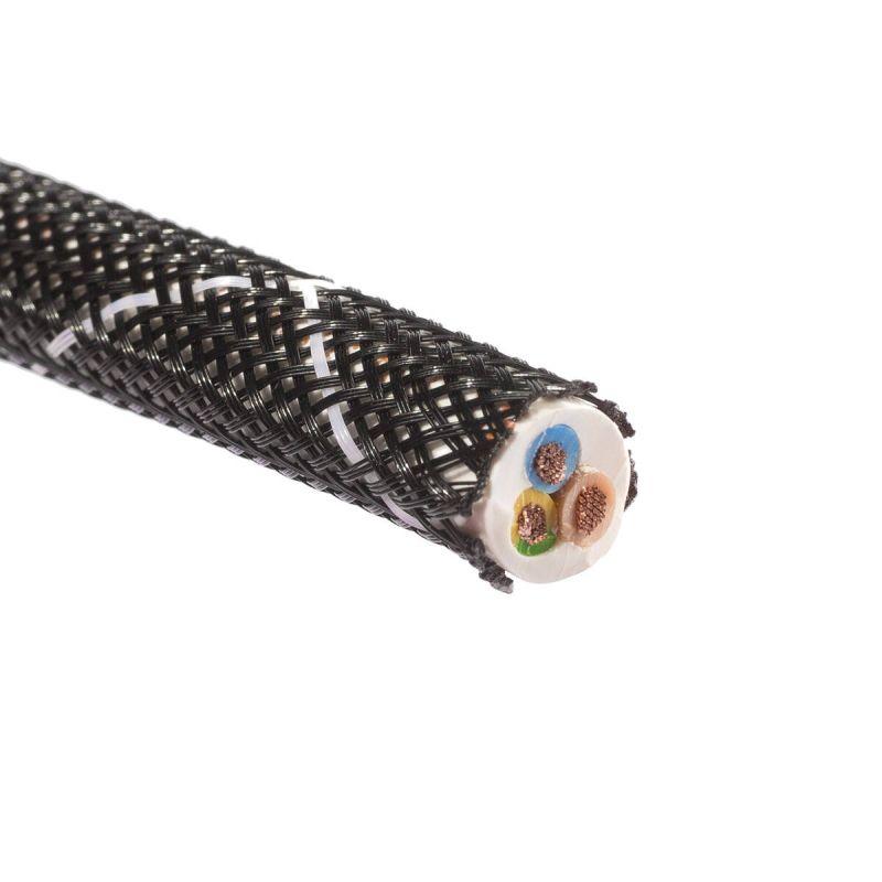 Оплетка кабельная из полиэстера XP-50 черн./бел. (уп.50м) Fortisflex 102343