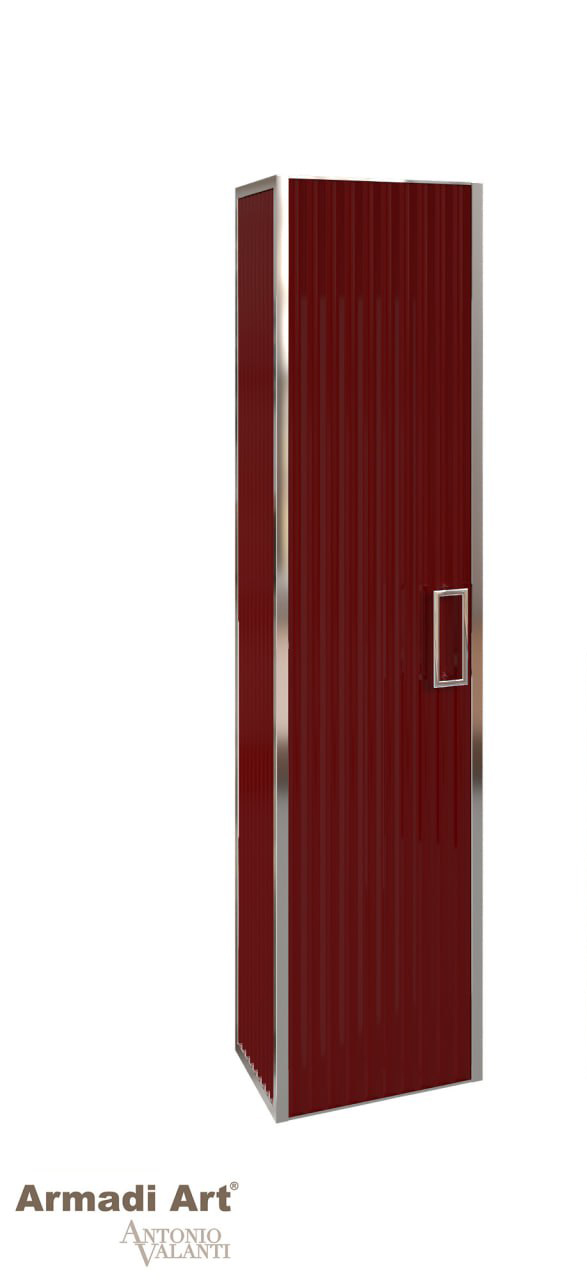 Пенал MONACO бордо + хром без ножек