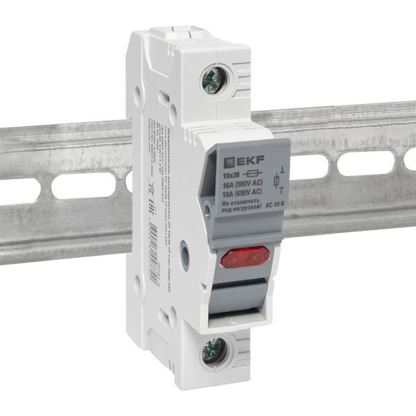 Предохранитель-разъединитель DF 10х38 1п (тип ПВЦ) EKF df101-e