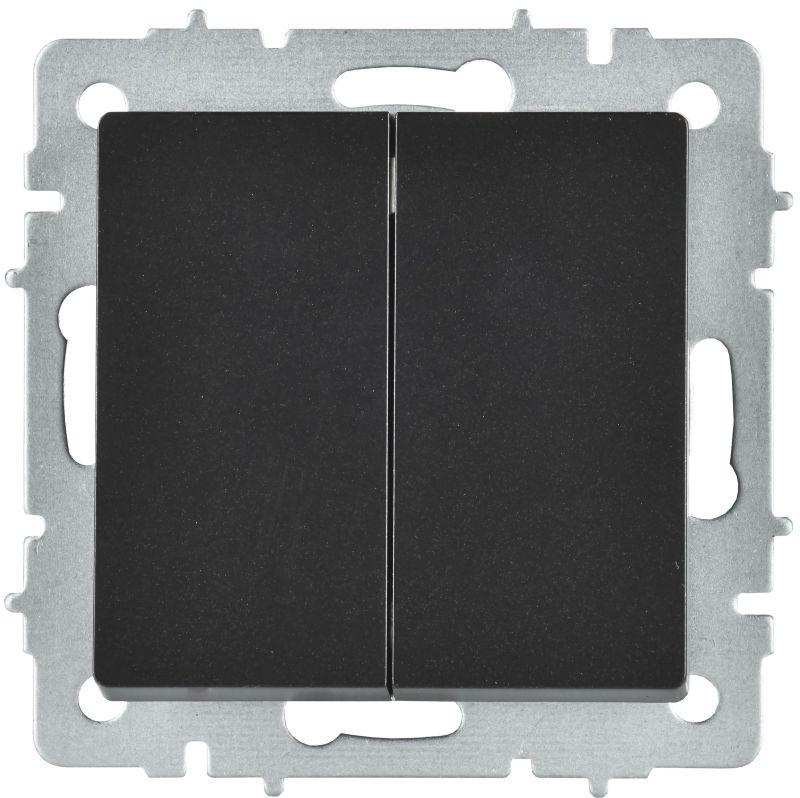 Выключатель перекрестный 2-кл. СП BRITE ВС10-2-3-БрЧ 10А механизм черн. IEK BR-V23-0-10-K02