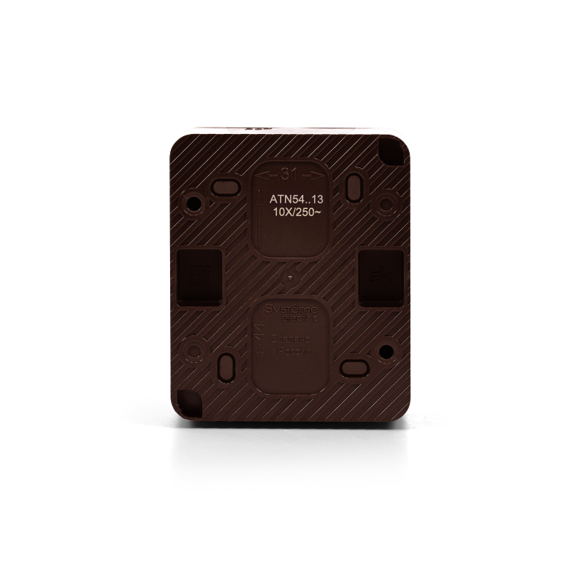 Выключатель 1-кл. ОП AtlasDesign PROFI IP54 10AX с подсветкой корич. SE ATN546013