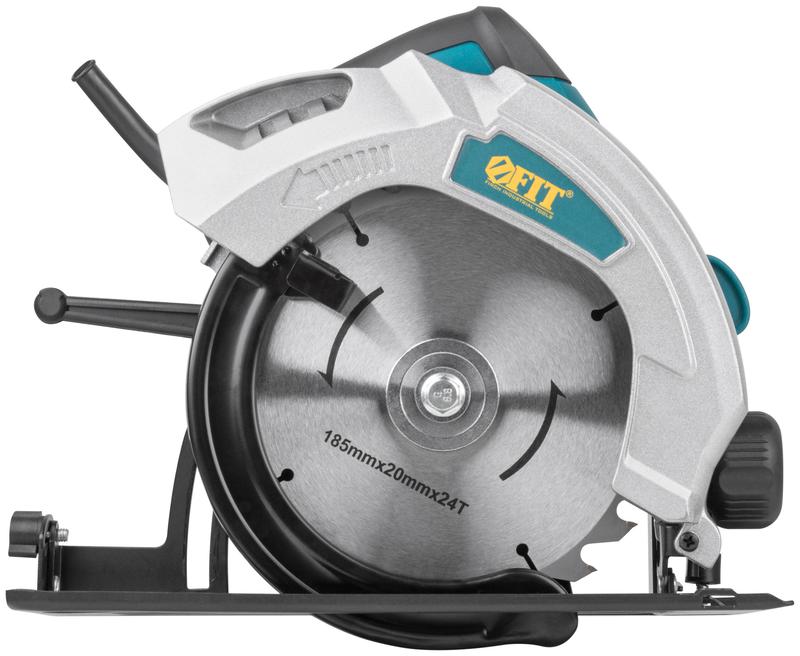 Пила дисковая 1300Вт 4500об/мин 185/20мм железная опора FIT 80404