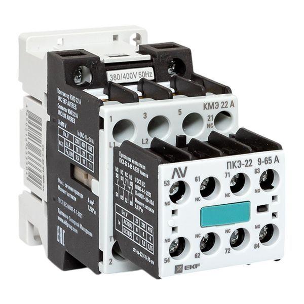 Комплект КМЭ 1НЗ 22А кат. 400В АС 2НО+2НЗ AVERES EKF ctr-s-22-01-400-av-22