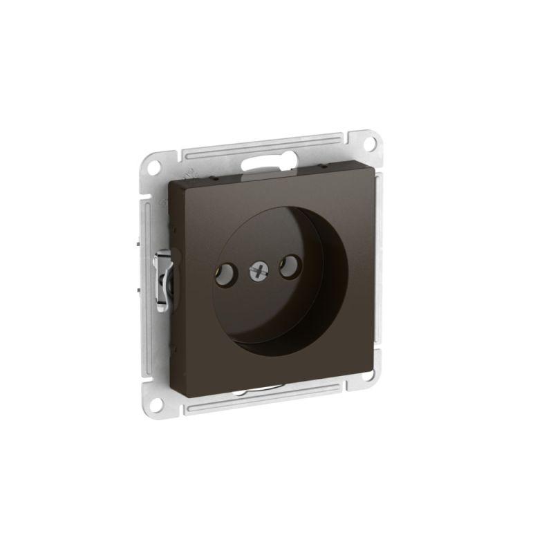 Розетка AtlasDesign 16А без заземл. без шторок быстрозажим. клем. механизм мокко SE ATN000641S