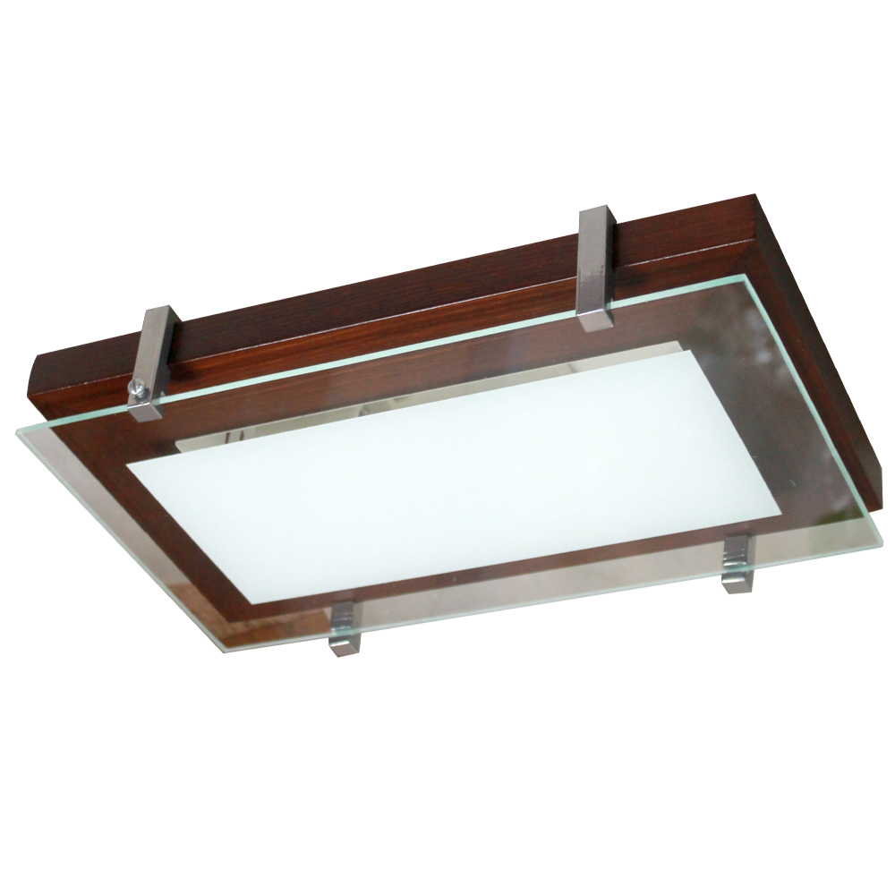 Светильник Полесье 280х160 НББ 06-40 М40 белый корпус венге держатель хром ИУ