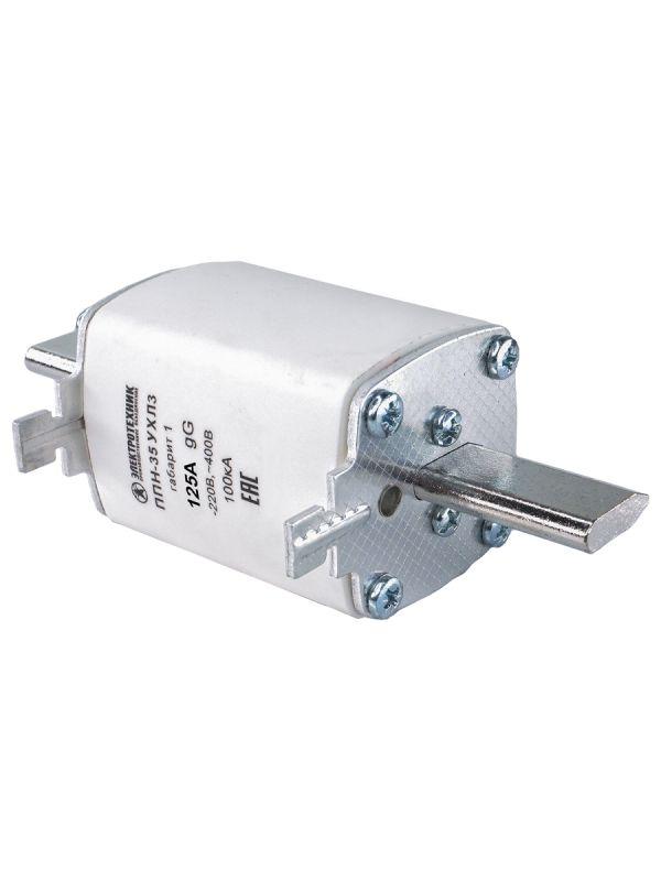 Вставка плавкая ППН-35 УХЛ3 125А габарит 1 IP00 Электротехник ET522693