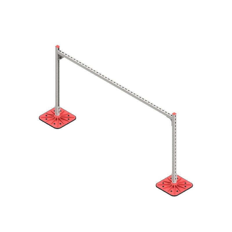 Конструкция опорная для горизонт. прямоугольн. воздуховодов и метал. лотков кабеленесущих систем TECHNORAPTOR FOOT 2000х1000 HD КМ TR0290