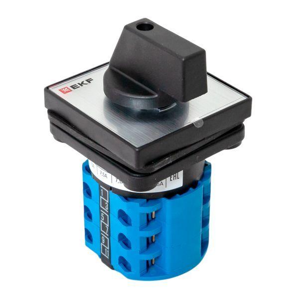 Переключатель кулачковый ПК-1-53 3п 10А "1-2" IP65 EKF pk-1-53-10-65