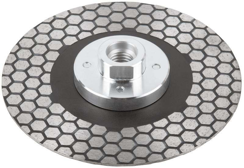 Диск отрезной алмазный по керамике и керамограниту 125х1.6х25мм фланец М14 MOS 37237М