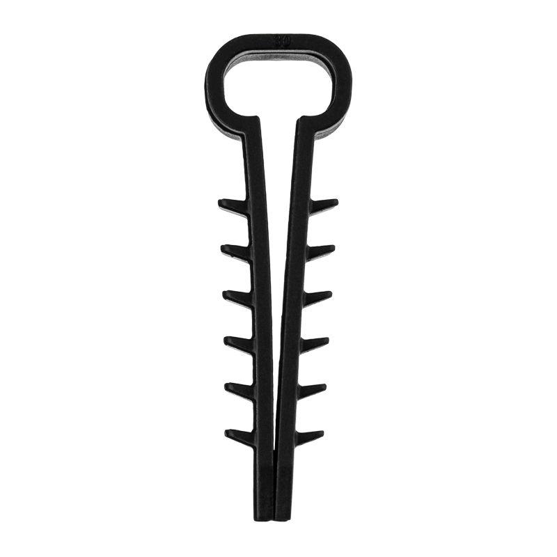 Дюбель-хомут 5-10 для плоского кабеля. черн. (уп.100шт) PROCONNECT T07-4621