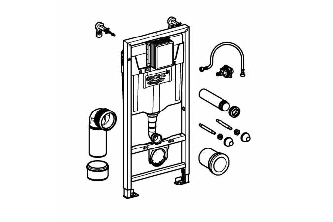 Инсталляции Grohe Rapid SL 38536001 монтажная высота 1.13 м