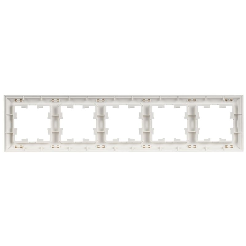 Рамка 5-м BRITE РУ-5-БрАБ арктич. бел./бел. IEK BR-M52-12-K91