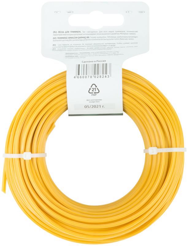Леска для садовых триммеров "Звездочка" 3.0ммх25м FIT 78012