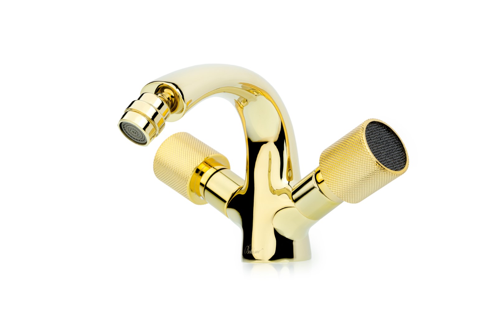 Смеситель для биде ROYAL CRYSTAL black, золото