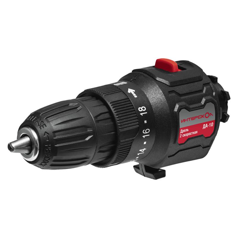 Модуль двухскоростной дрели ДА-10 МультиМАКС18 38Нм ИНТЕРСКОЛ 755.0.3.26