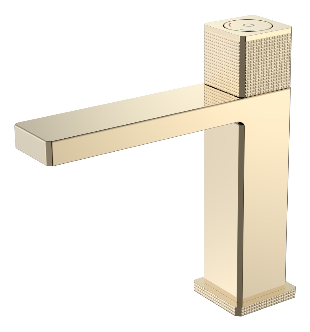 Смеситель автоматический для раковины QUAD ЗОЛОТО