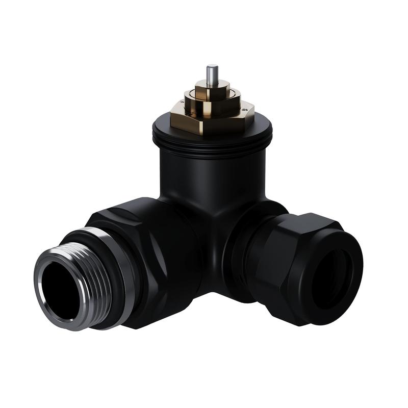 Набор термостатический трехосевой Design Pro 15мм М30х1.5 черн. Royal Thermo НС-1646647