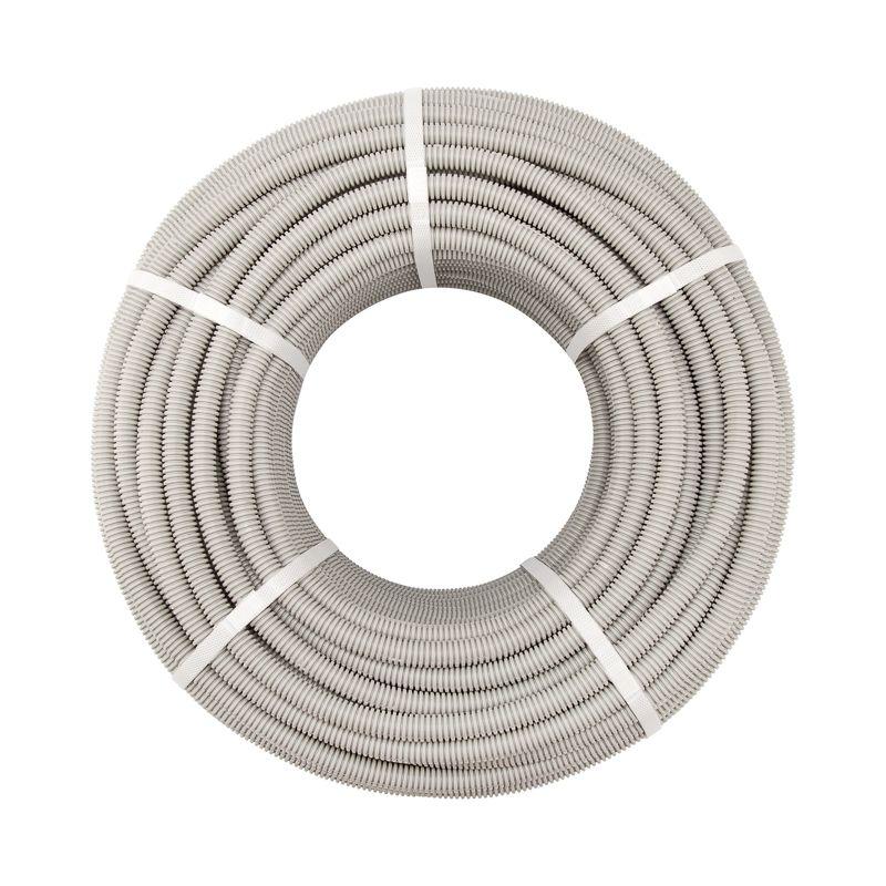 Труба гофрированная ПВХ тяжелая d16мм с протяжкой (уп.100м) Rexant 28-0016-60