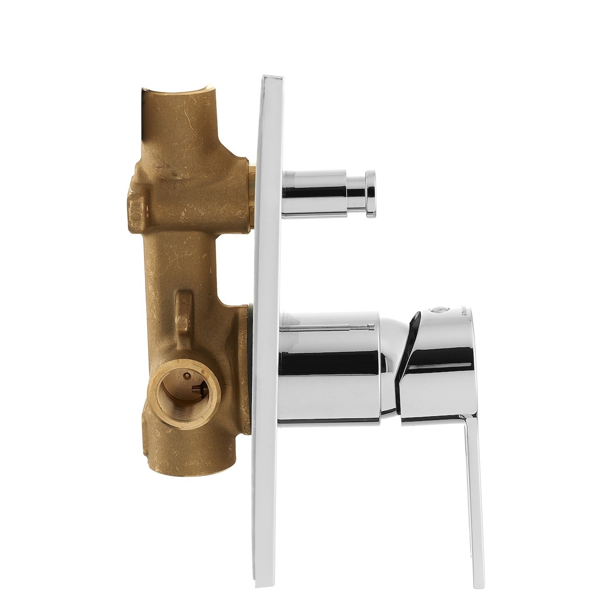 Смеситель встраиваемый для душа на 2 выхода Paffoni RINGO RIN015CR/M встраиваемый на 2 выхода Хром