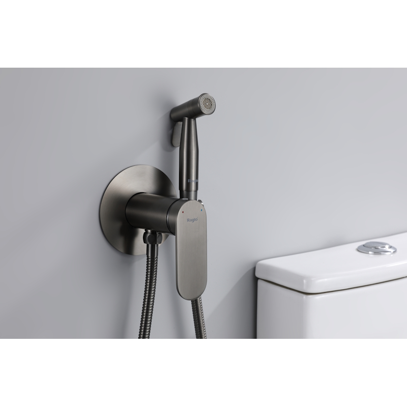 Гигиенический душ со смесителем  Raglo R10.52.09, графит