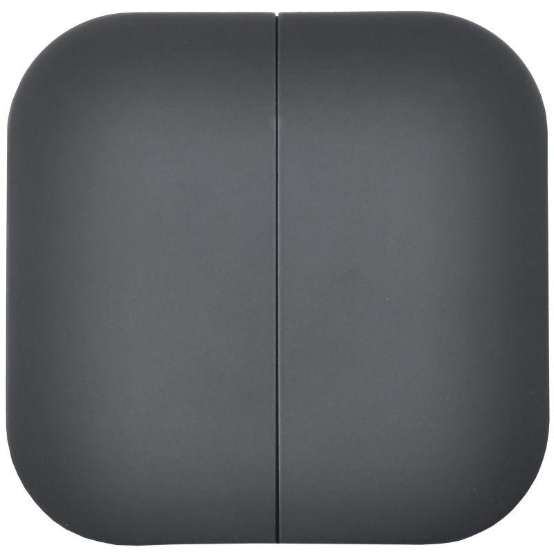 Выключатель 2-кл. ОП GLORY ВС20-2-0-ХЧм 10А черн. матов. IEK EVH20-K02M-10