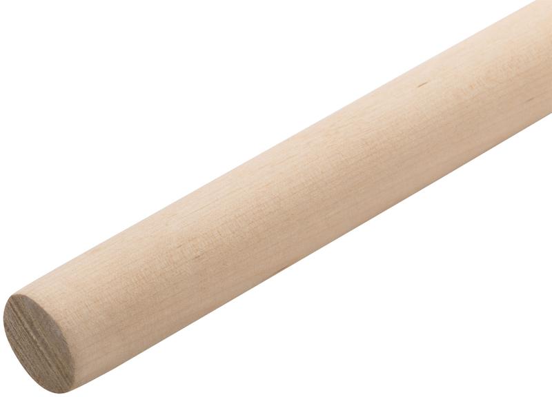 Черенок для щеток грабель метел d25мм L1200мм высший сорт березовый 76907