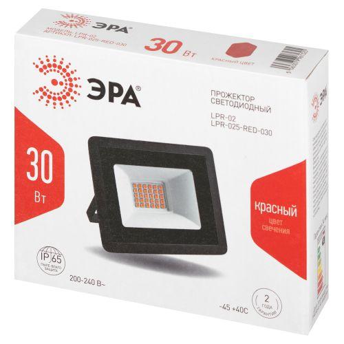 Прожектор светодиодный уличный LPR-025-RED-030 30Вт красн. свечение 600лм IP65 Эра Б0064721
