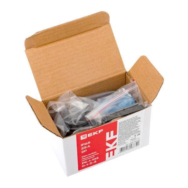 Переключатель кулачковый ПК-1-24 4п 10А "1-0-2" IP65 EKF pk-1-24-10-65