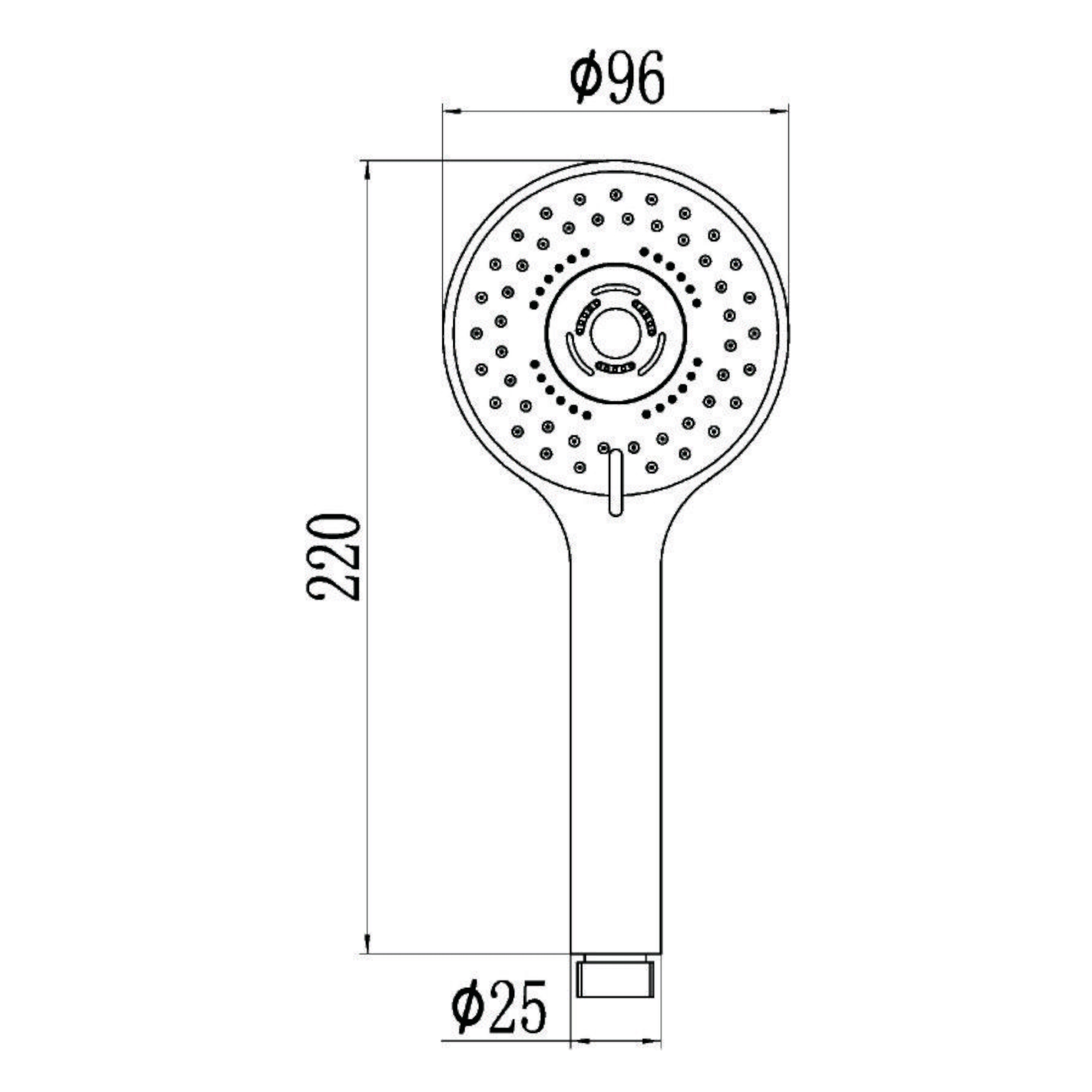 Душевая лейка Savol S-OPA004. хром