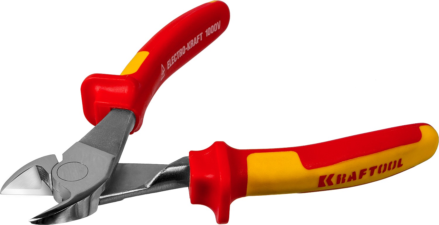Бокорезы ''ELECTRO-KRAFT'' усиленные, Cr-Mo сталь, двухкомпонентная маслобензостойкая рукоятка, хромированное покрытие, 180мм