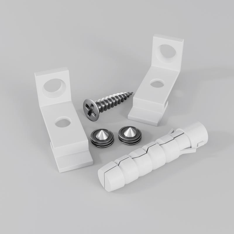 Комплект креплений для профиля с боковым свечением (уп.2шт) Maytoni ALM-3535R-1MT