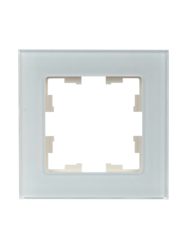 Рамка 1-м BRITE РУ-1-2-БрБ стекло бел. IEK BR-M12-G-K01