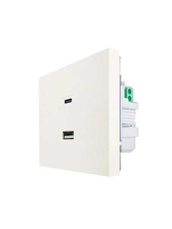 Розетка Type-C+ USB разъем СП ZIMA IP20 слон. кость LEZARD 704-9088-192TC