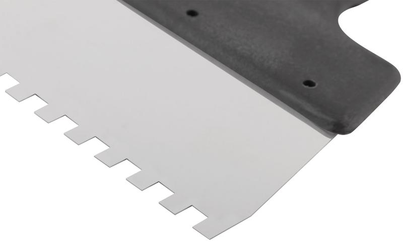 Шпатель фасадный зубчатый 150мм/зуб 6мм нерж. КУРС 06601