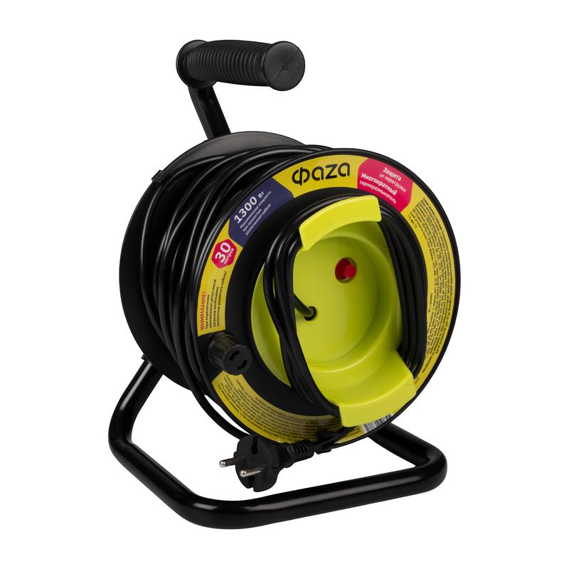 Удлинитель на катушке 1х30м CR-01-3000 ФАZА 5063761