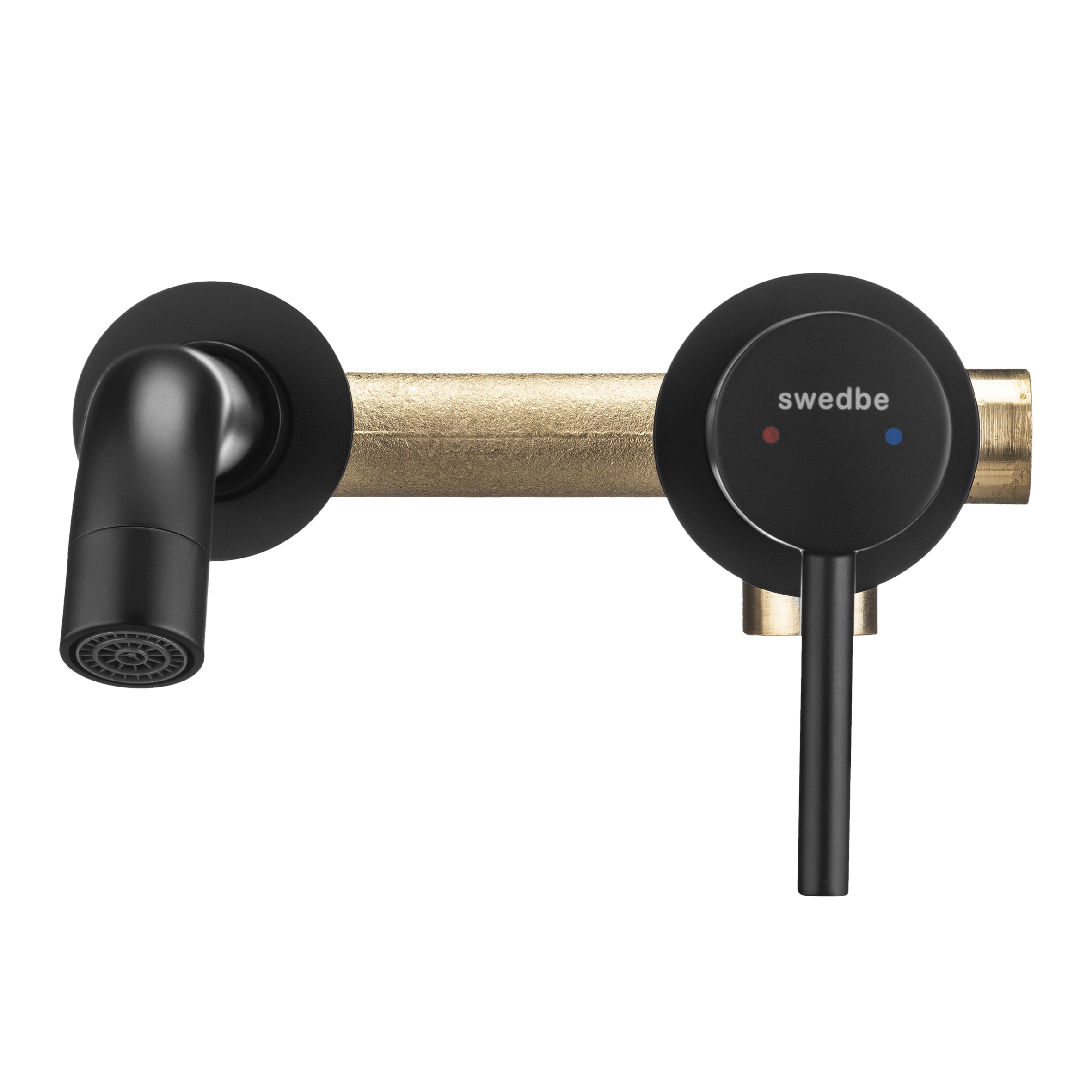 Swedbe Platta Cмеситель для раковины встраиваемый, цвет: черный 5502B