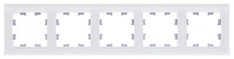 Рамка 5-м AtlasDesign Nature матов. органич. стекло бел. SE ATN330105