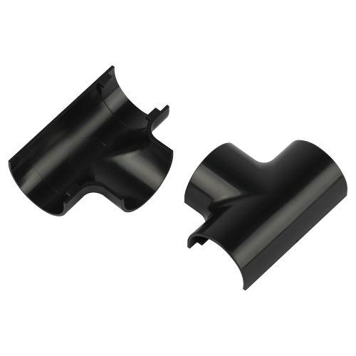 Угол для кабель-канала полукруглого Т-образ. 30х13мм T-KK-30-13-GR графит (уп.2шт) Эра Б0064957