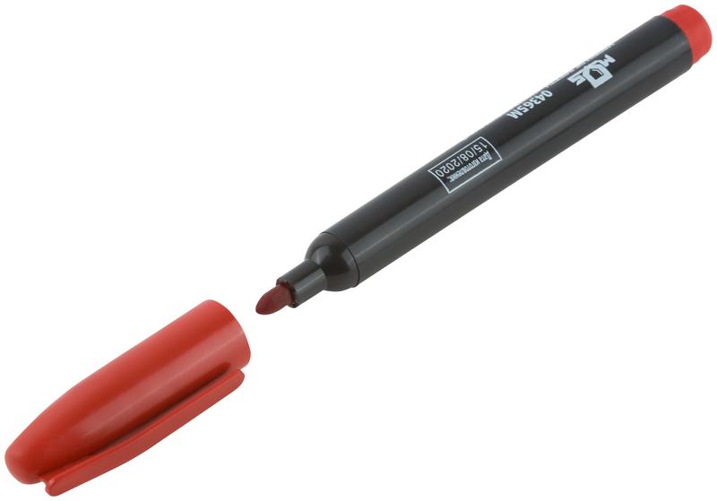 Маркер перманентный строительный красн. MOS 04365М