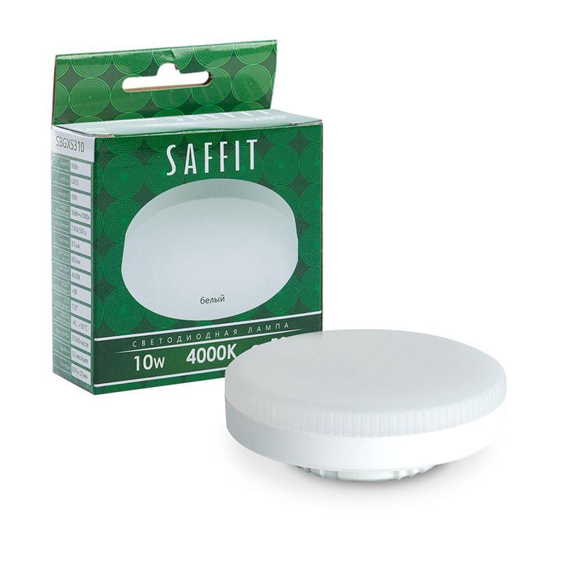 Лампа светодиодная 10Вт 230В GX53 4000К SBGX5310 SAFFIT 55228