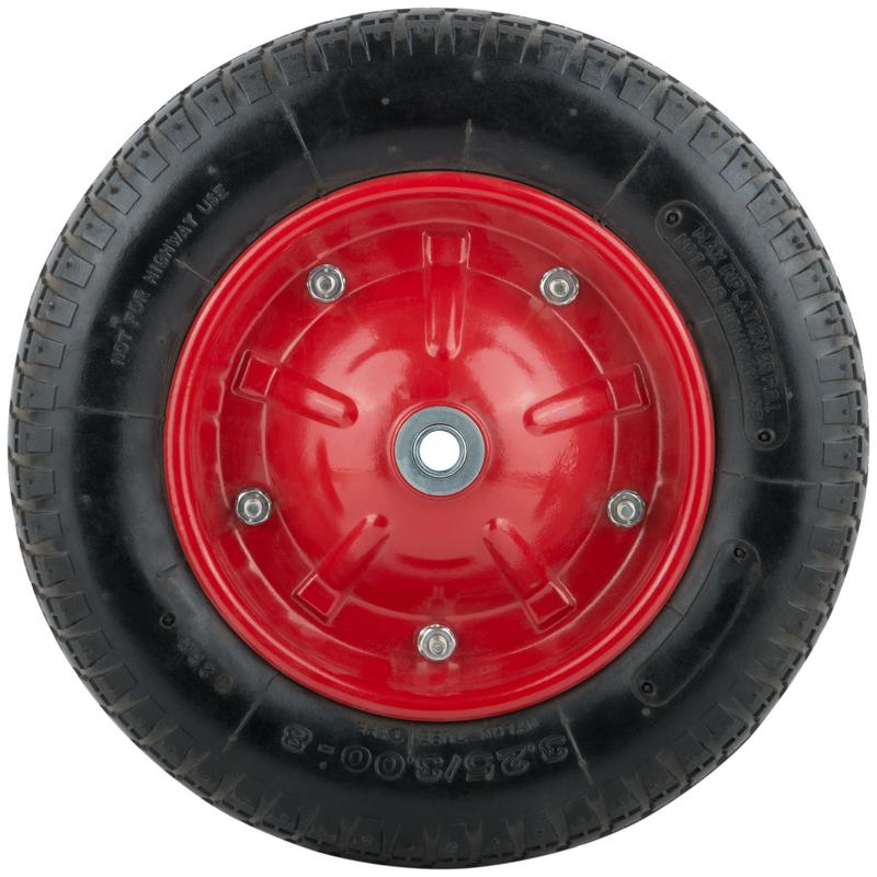 Колесо запасное 360х70х230мм для тачки 77555 (3.25дюйм/3.00дюйм-8дюйм) (посадка ширина 90мм диаметр 16мм ) FIT 77565