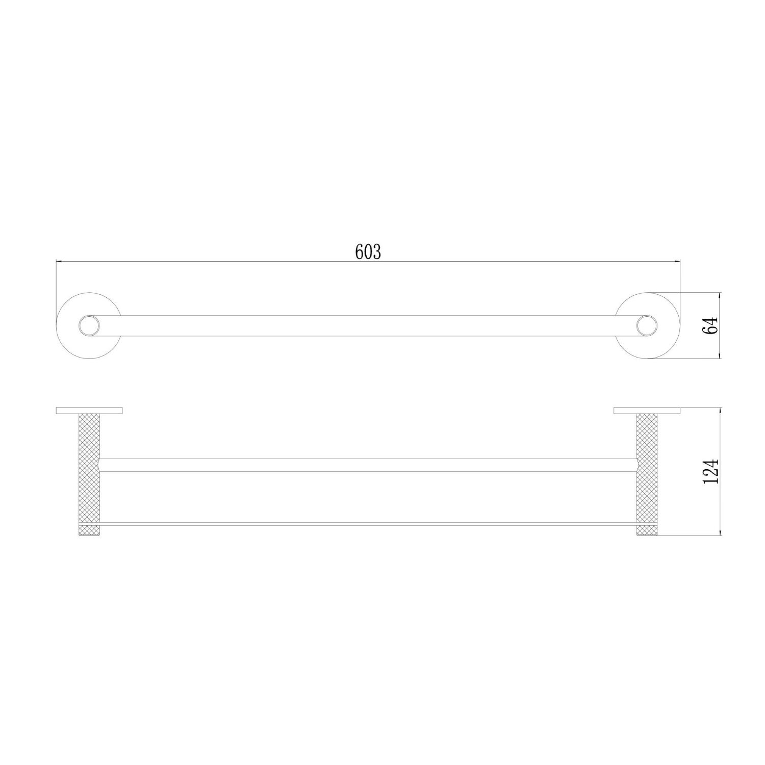 Полотенцедержатель Savol S-002148C, матовое золото