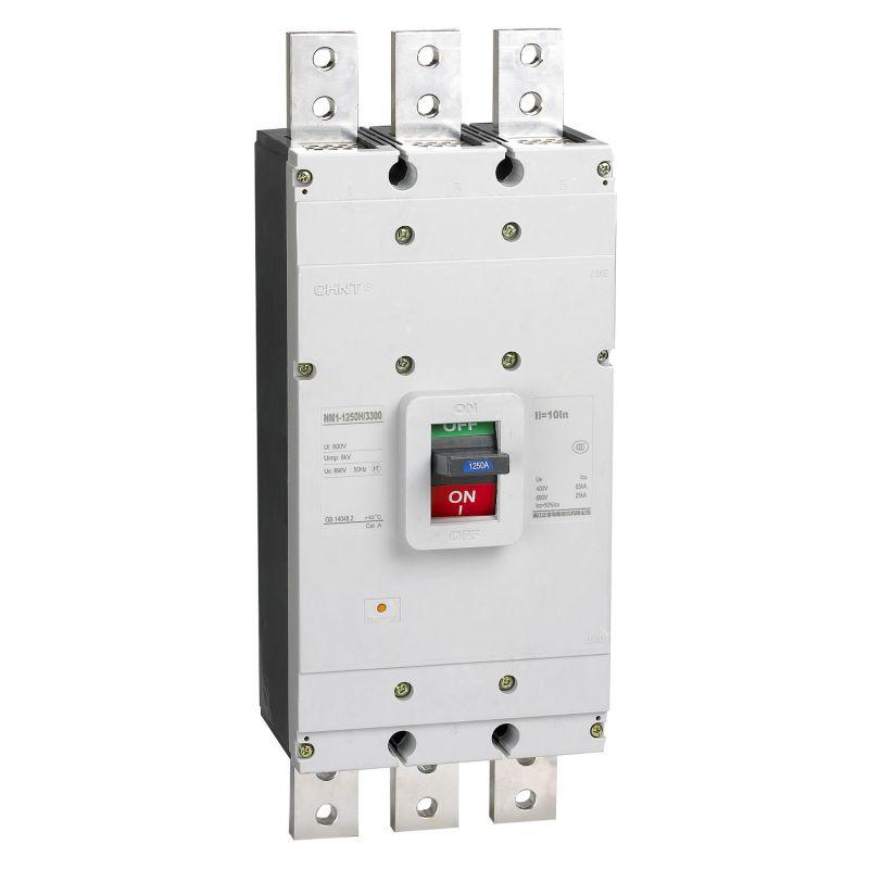 Выключатель автоматический 3п 800А 65кА NM1-1250H/3P в литом корпусе CHINT 126639