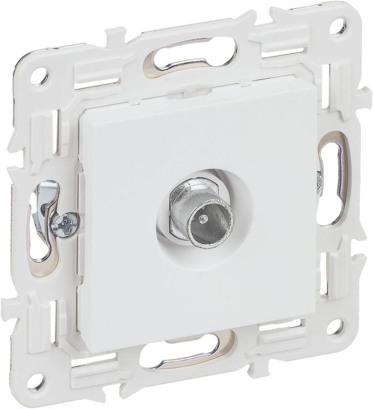 Розетка телевизионная проходная TV SKANDY SK-A17W арктич. бел. IEK SK-A10-P-K01