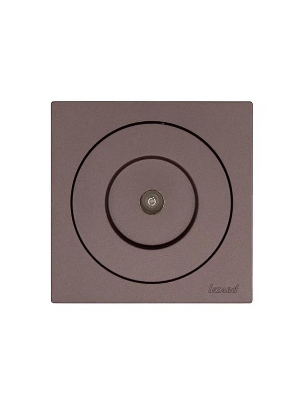 Розетка телевизионная проходная СП OSEN механизм шоколад LEZARD 743-7388-129