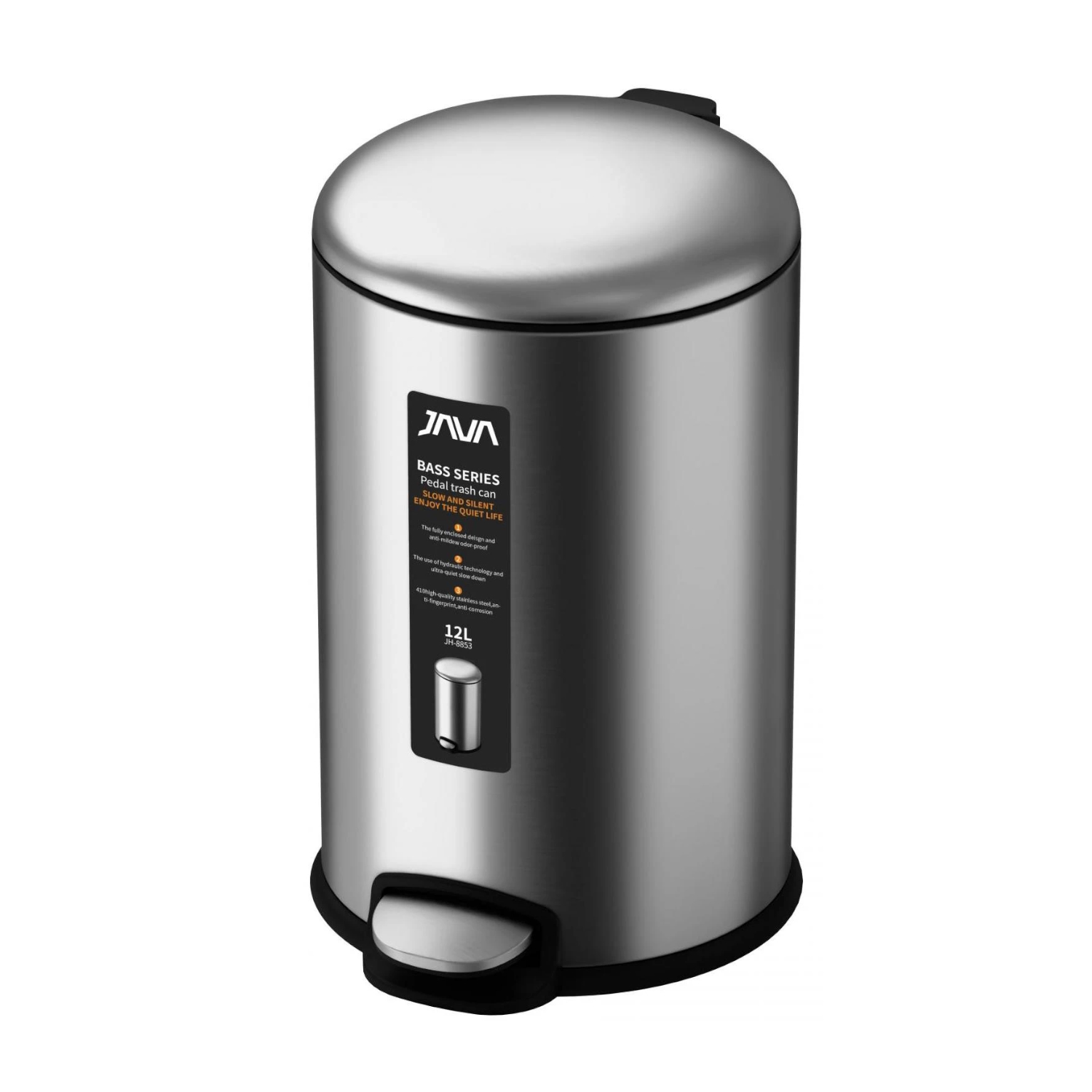Ведро с микролифтом JAVA S-885-12L, 12 литров