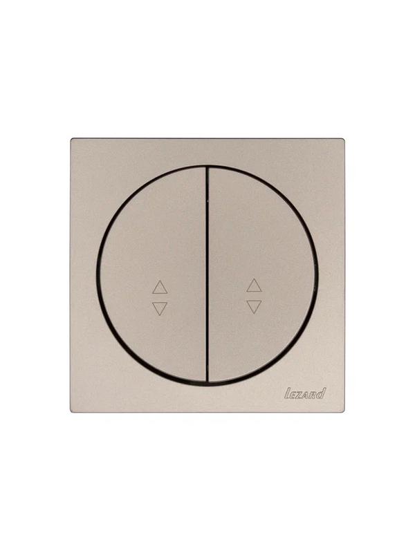 Выключатель проходной 2-кл. СП OSEN 10А IP20 механизм титан LEZARD 743-3788-106