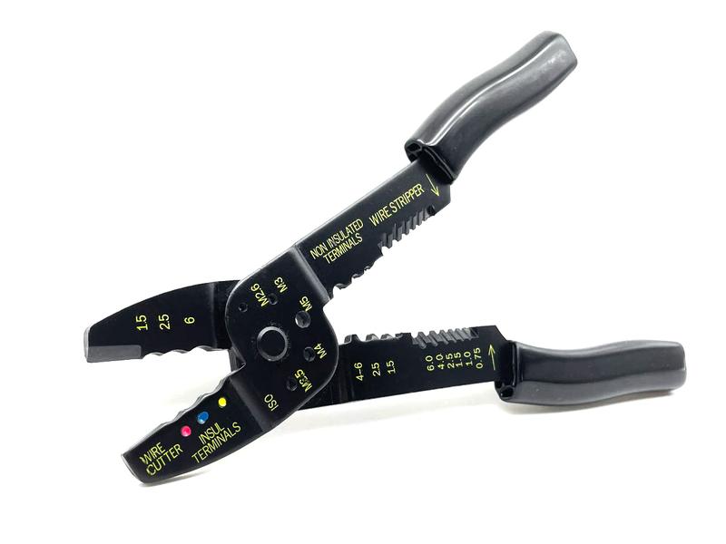 Пресс-клещи для изолированных и неизолированных кабельных наконечников 0.75-6кв.мм FELO 59232040